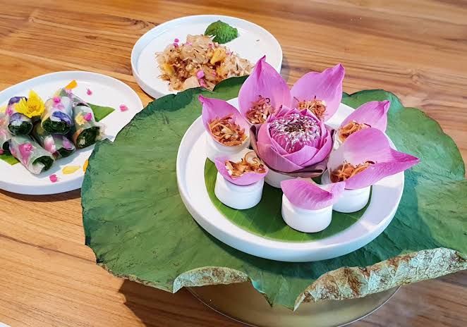 เมนูอาหารไทยที่ทำจากดอกไม้