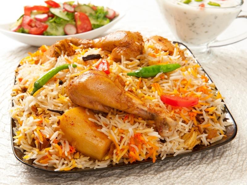Chicken Biriyani อาหารอินเดียสไตล์สตรีทฟู้ด